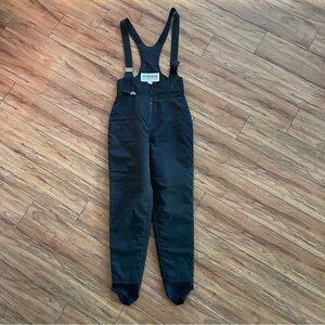 Fera Black Ski Bib overalls Women Size 12L